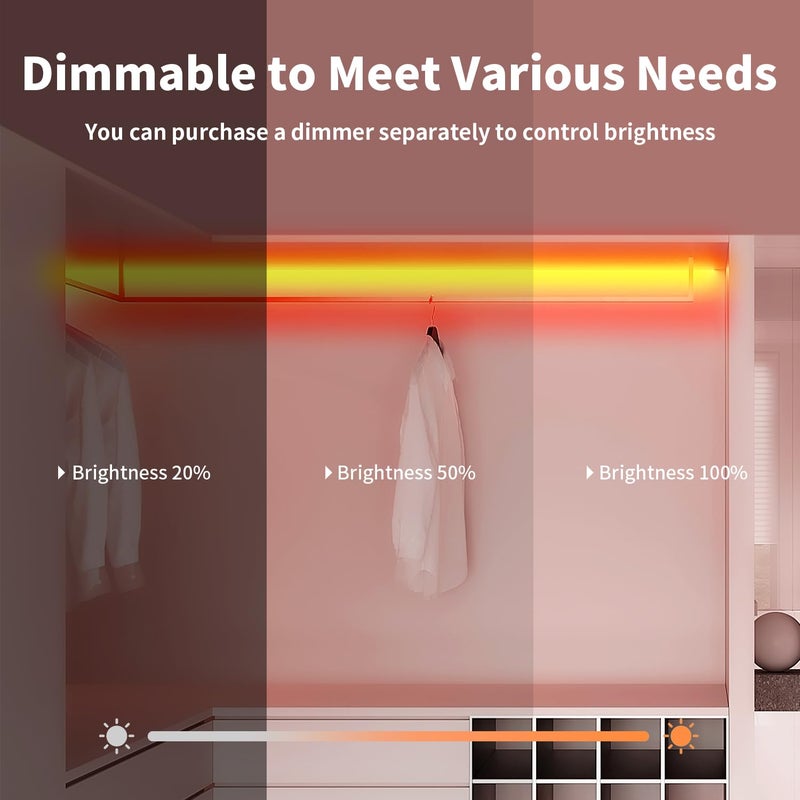 iNextStation 12V Orange LED Strip Lights 16.4FT, Flexible Silicone Neon Rope Light, Waterproof, Cuttable, Dimmable & Linkable, for Cabinet, Ceiling, Wall, Bedroom, Kitchen, Garage (No Adapter) - Image 5